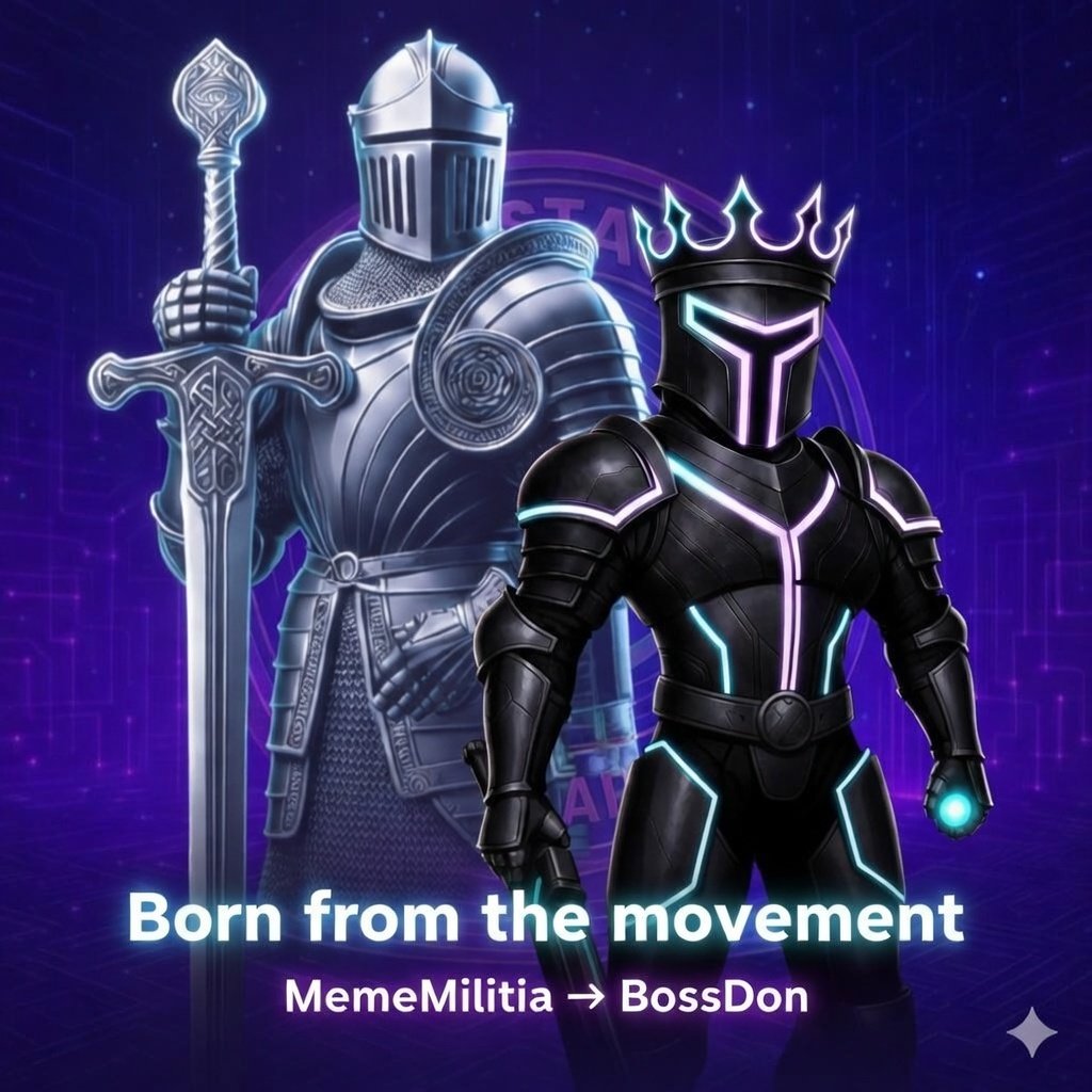 Crypto_Butter0's tweet photo. Not every NFT has roots.
BossDon does.
Born from the movement MemeMilitia —a culture built on coordination, creativity,& presence.
This isn’t random art.
It's evolution
BossDon is that next step.
If you understand where it started,
you know where its going
#BossDon #MemeMilitia https://t.co/OCVyy8ty0p