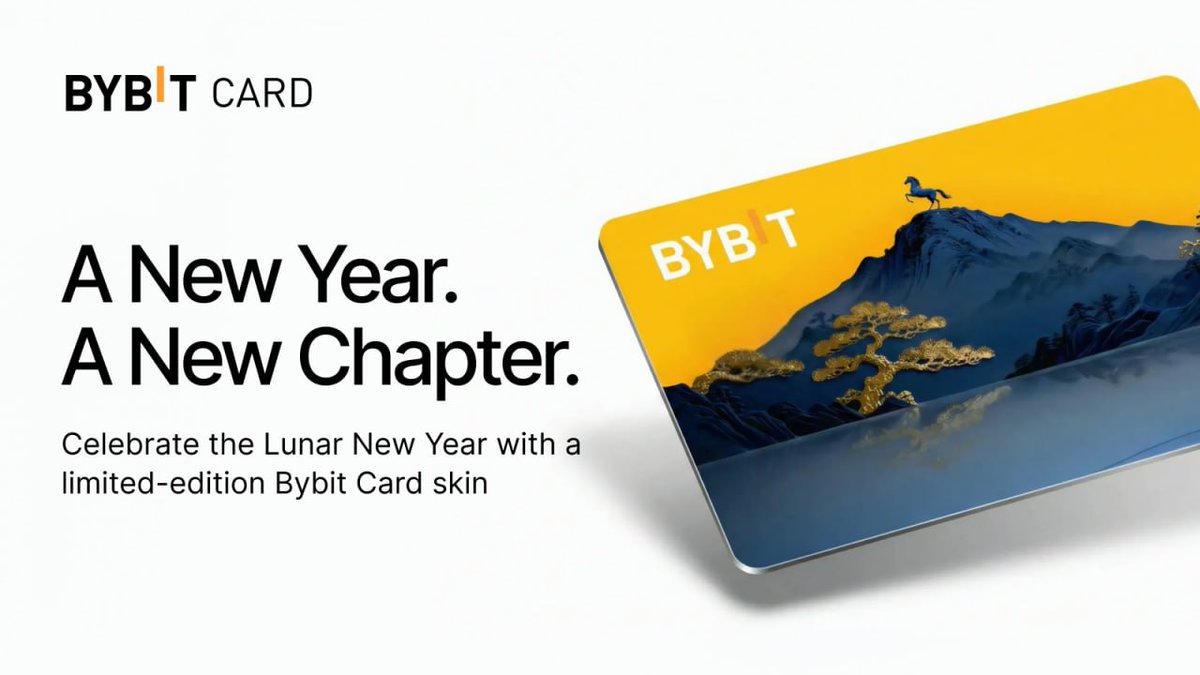 A New Year. A New Chapter.

Celebrate Lunar New Year with our limited-edition Bybit Card skin, inspired by the strength and momentum of the Year of the Horse.

More than just a design, the Bybit Card lets you spend your crypto seamlessly worldwide, manage your assets in one