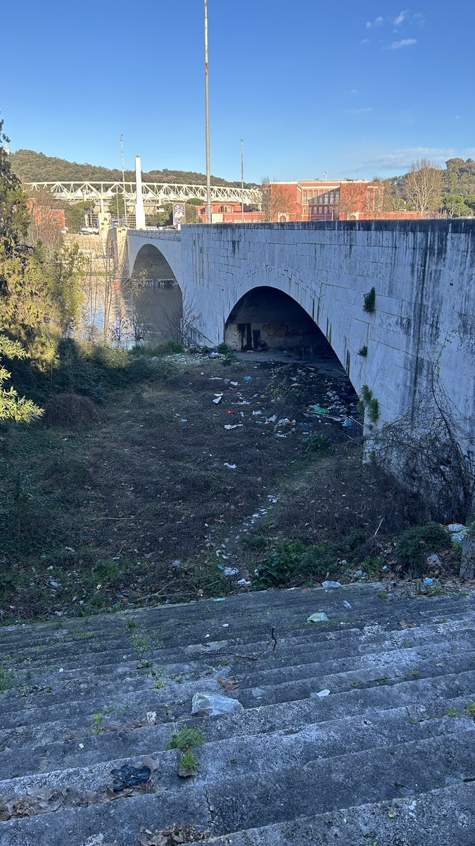 DiKallo's tweet photo. Caro @gualtierieurope @Roma inaccettabile degrado e sporcizia da anni ormai sotto il Ponte Duca d’Aosta. Sarebbe ora di intervenire e pulire una volta per tutte https://t.co/YDbrWwsJVn