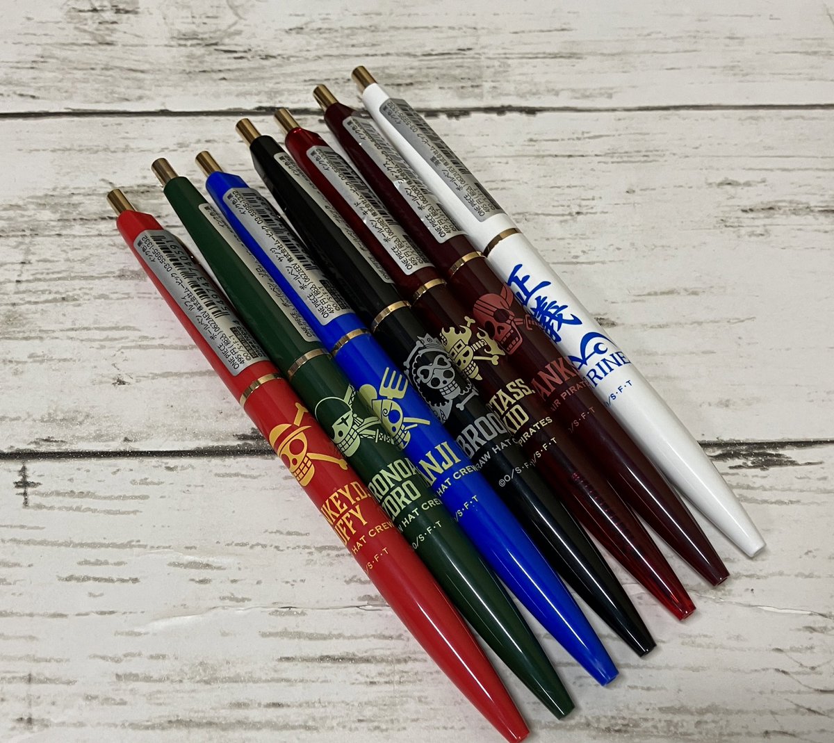 おすすめ】 ボールペン ルフィ/ゾロ/サンジ/ブルック/シャンクス