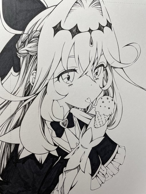 髪は慣れてきたけど衣装をまだ覚えてないから描き忘れあっても内緒で。 