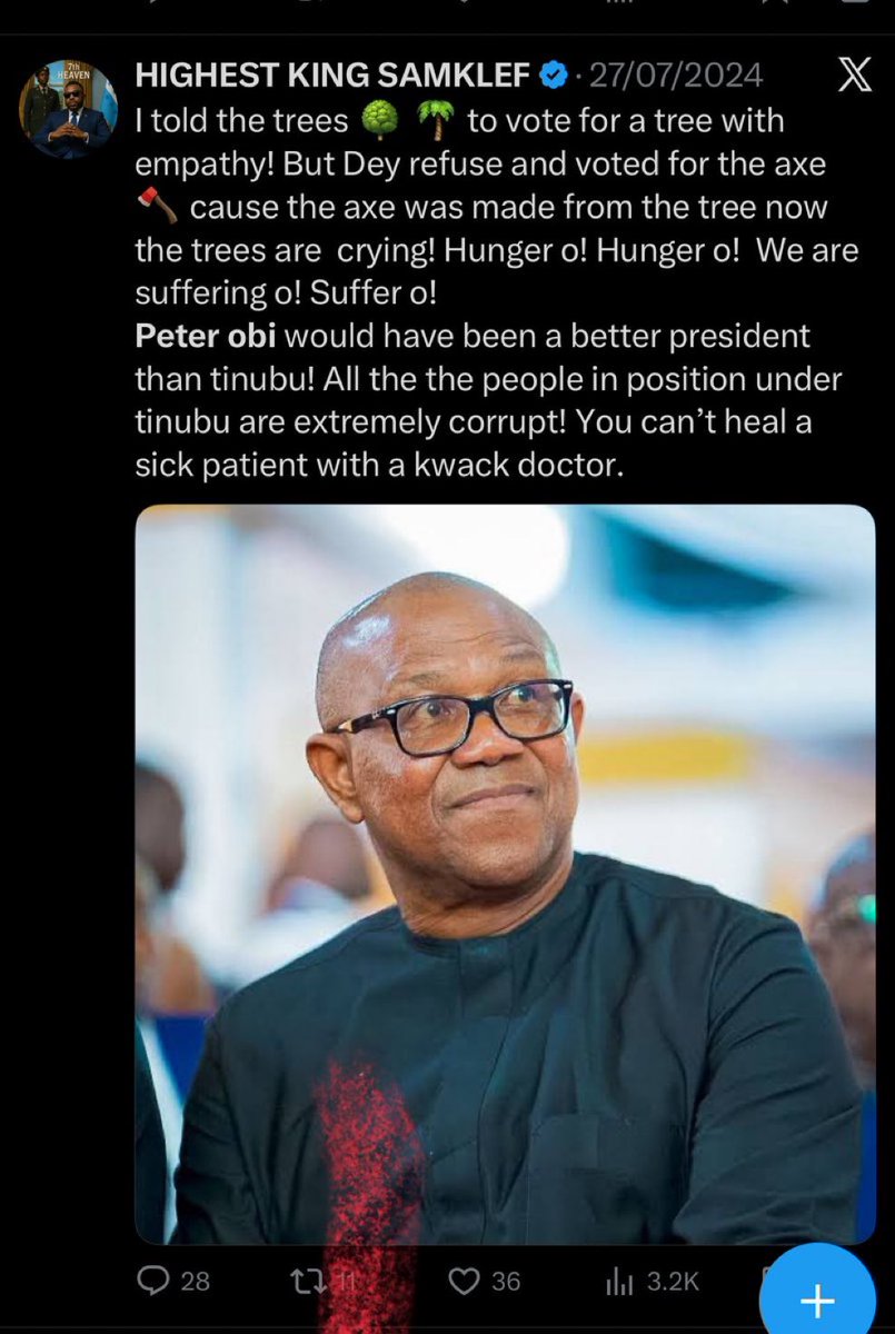 Who be sell am to you before? Go meet am