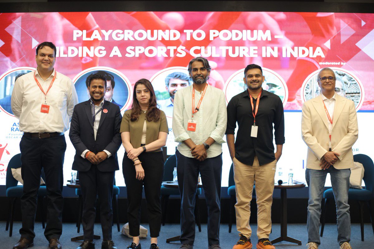 OSCAR_fdn's tweet image. 🌟 Khel Paathshala 2026 was pure magic!

Electric vibes, powerhouse discussions on grassroots sports, youth empowerment, and building India's sports ecosystem. 

Relive the moments!

#KhelPaathshala #GrassrootsSports #SportsForDevelopment #OSCARFoundation