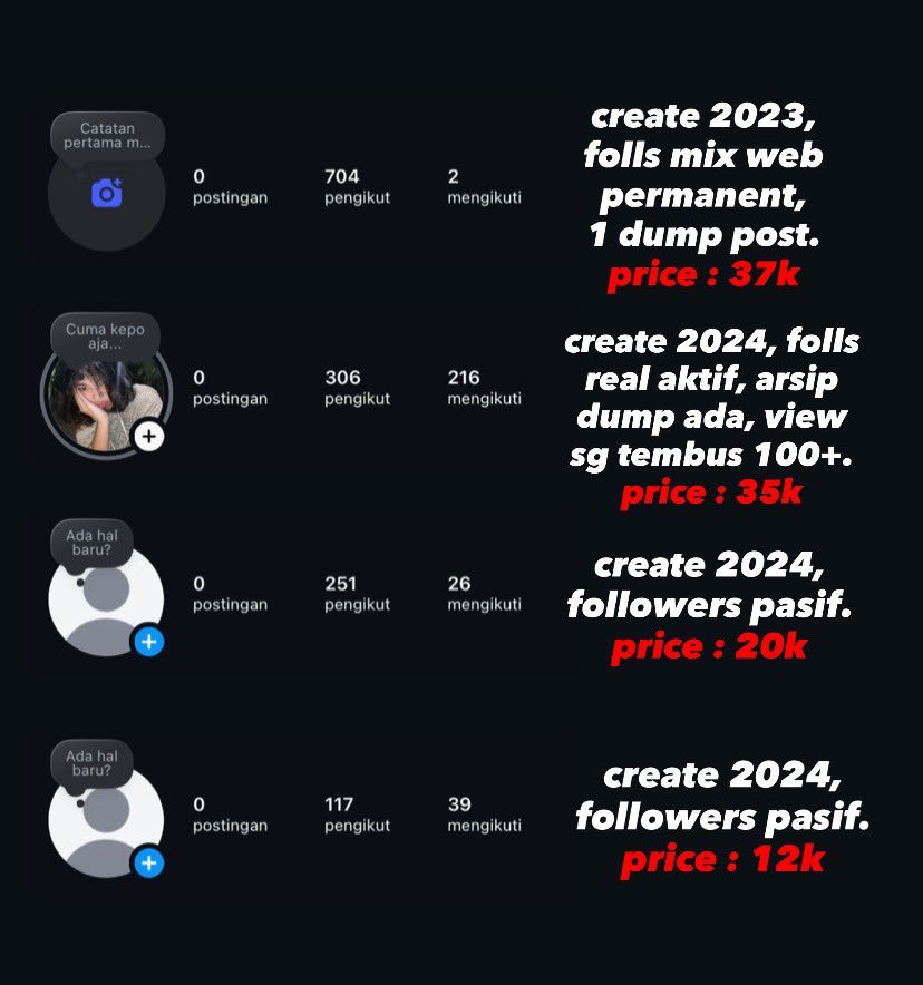 shady : selling jual wtb wts acc akun ig instagram tweet media