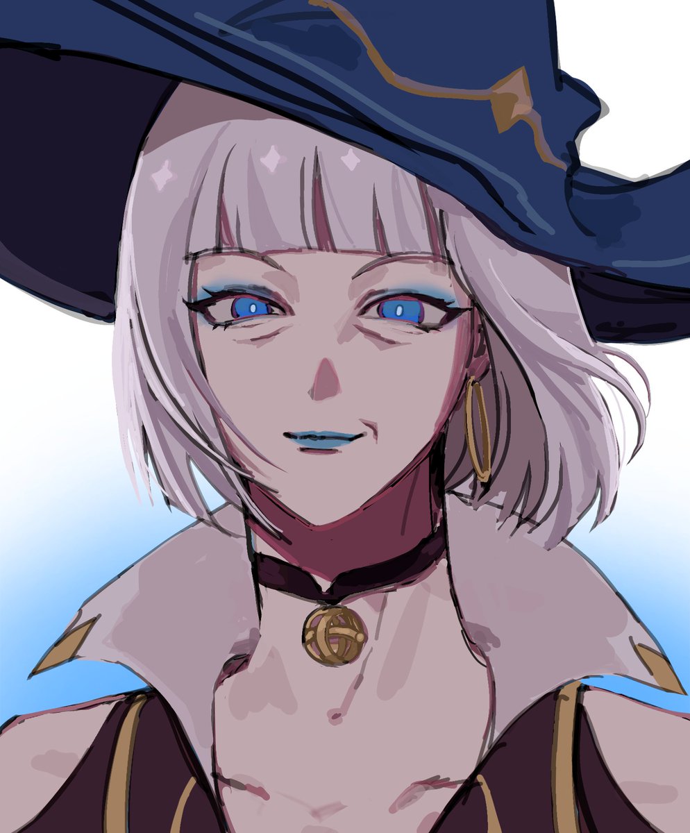 I love barbeloth I love her blue eyeshadow and golden hoops 💙💙💙