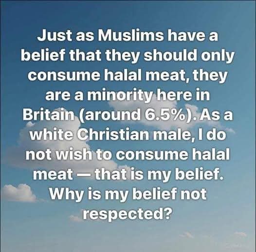 kevlondon4's tweet photo. #BanHalalUK https://t.co/0B9YVGQecW
