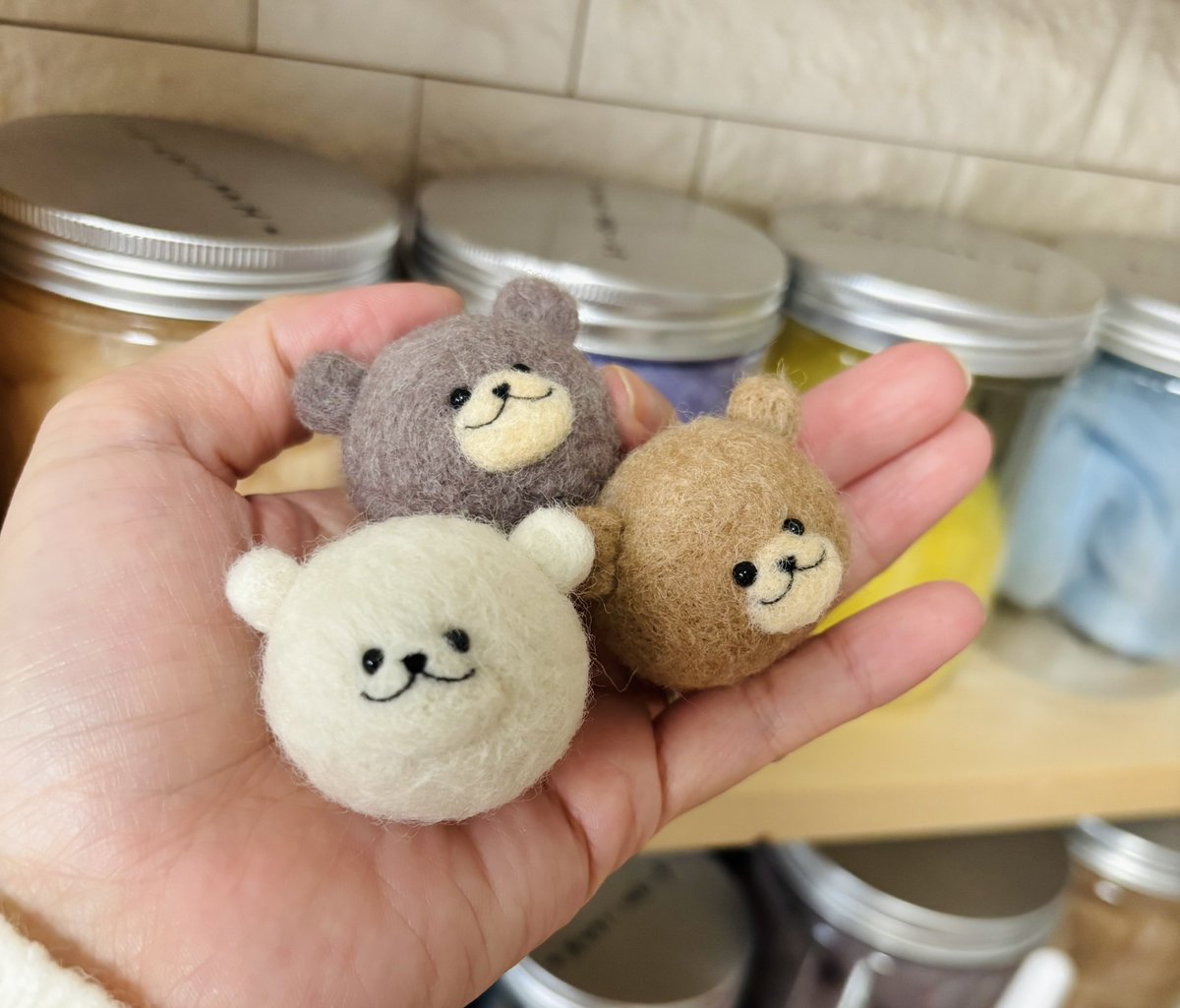 どうも！あのときのおはぎです #羊毛フェルト #制作過程
