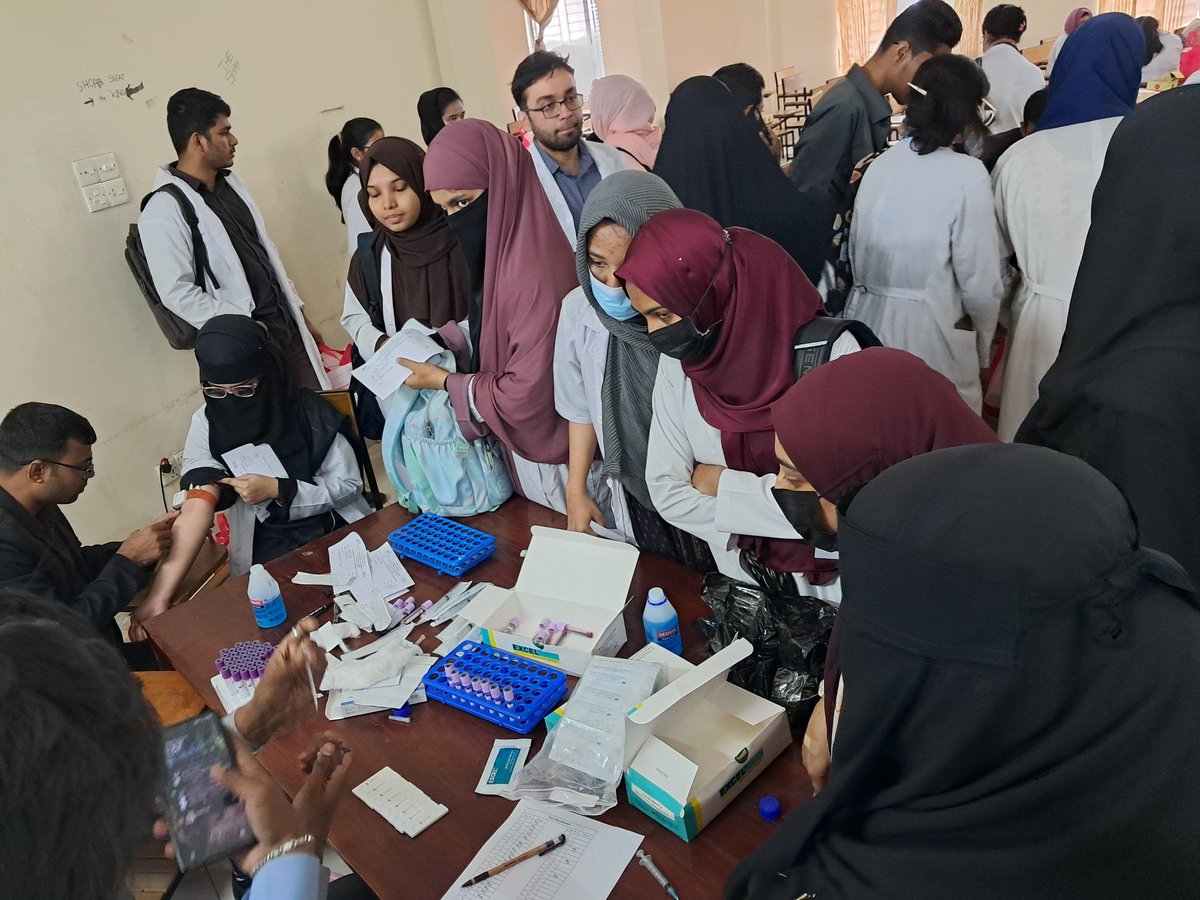 L_C_S_23's tweet photo. Free screening of hepatitis B &amp; Awareness campaign among the students of Chittagong Medical College Hospital .#nohep #hepatitis @worldhepatitisallaince #who https://t.co/kKrbcYKyO6
