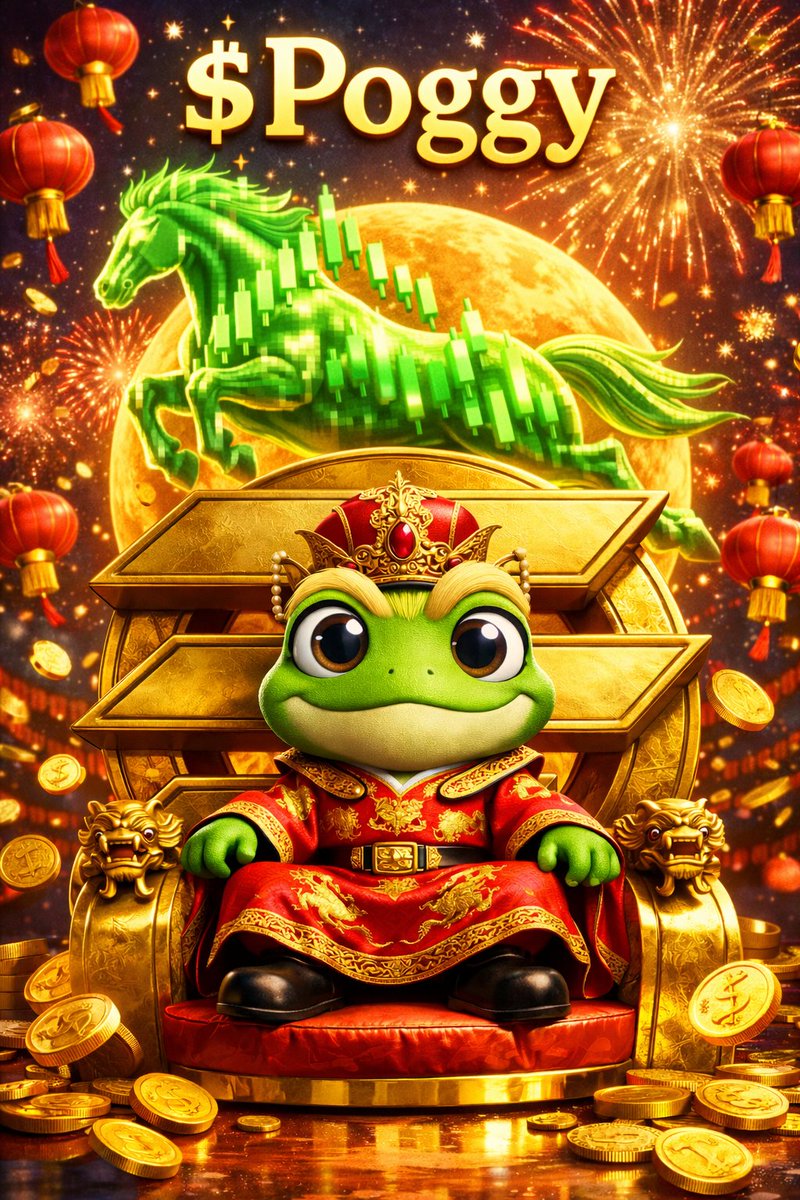 <a href="/poggy_meme/">$Poggy</a> Happy Lunar New Year 🐸🧧

The King is here 🐸👑 $Poggy is riding the Golden Year of the Horse with unstoppable green candles 🐎

Let's dominate the Solana space this Lunar New Year. Gong Xi Fa Cai to the best community 🧧🚀

<a href="/Phateemah22/">Phateemah✨</a> <a href="/Mss_Tareem/">Bloomie🌸</a>

My Wallet
