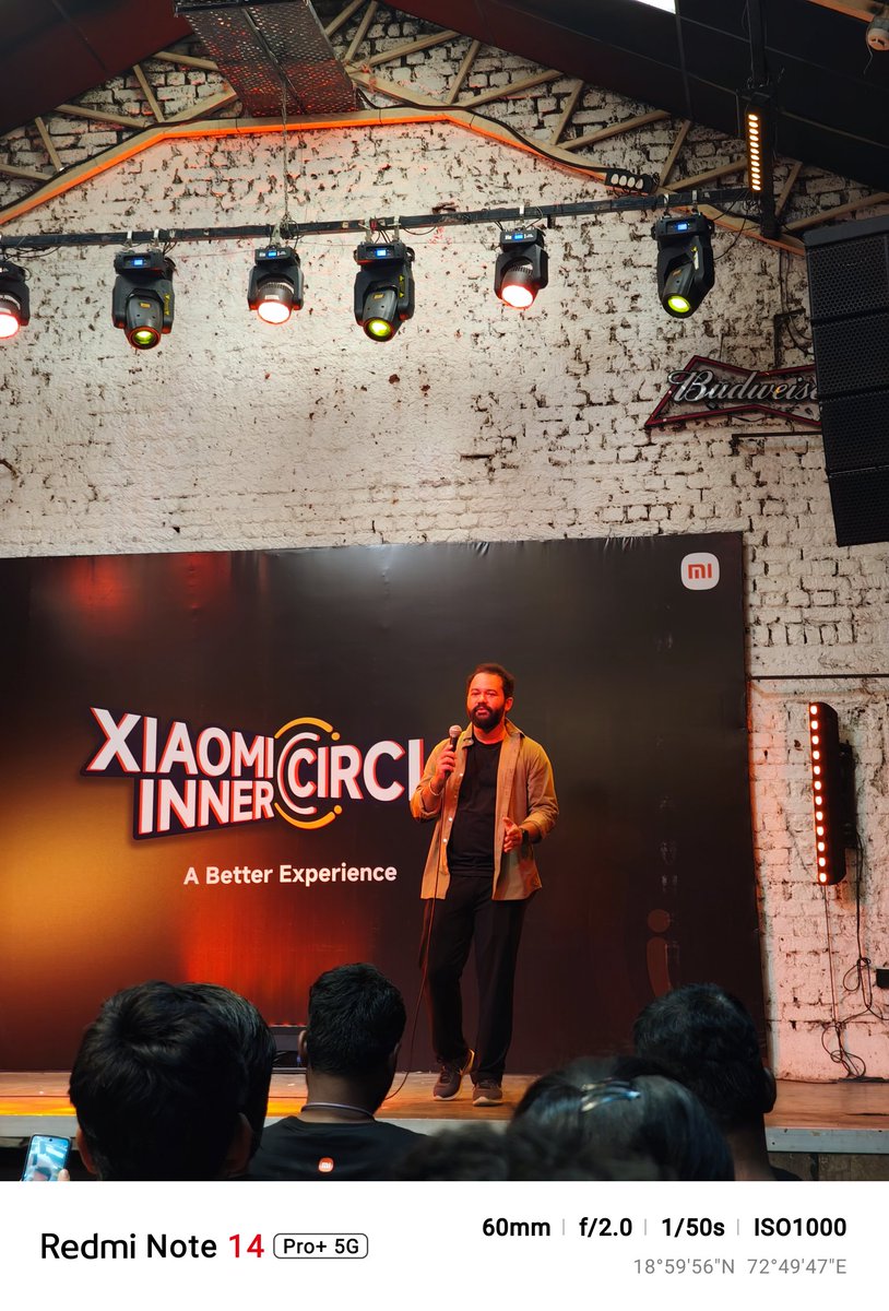 surajwable's tweet image. It was great meeting @pixelwithme and interacting with fellow tech enthusiasts. The engaging activities, live demos, and insightful conversations truly made the evening special 🔥
#XiaomiFansClub
#SimplyBetter
#200MasterPixelCamera
#XiaomiInnerCircle
#REDMINote15ProSeries