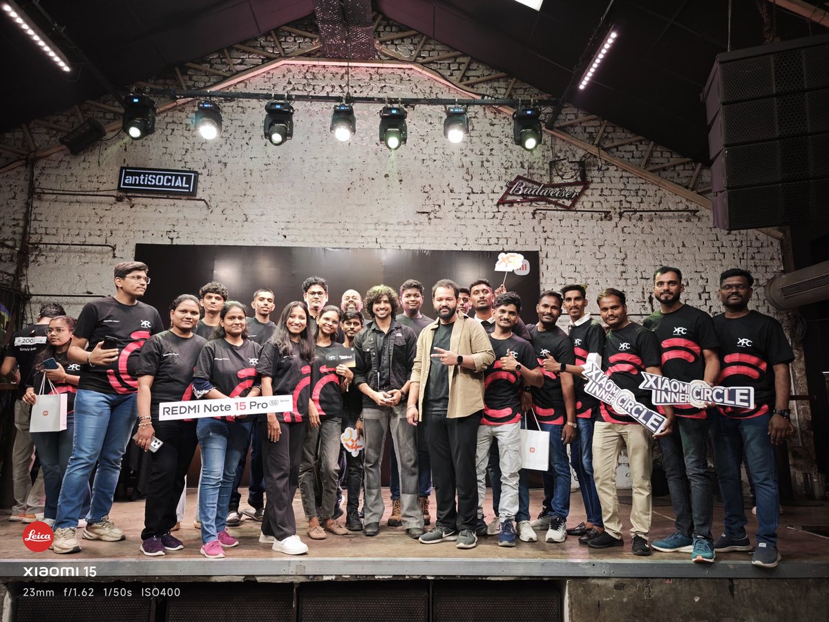 surajwable's tweet image. It was great meeting @pixelwithme and interacting with fellow tech enthusiasts. The engaging activities, live demos, and insightful conversations truly made the evening special 🔥
#XiaomiFansClub
#SimplyBetter
#200MasterPixelCamera
#XiaomiInnerCircle
#REDMINote15ProSeries