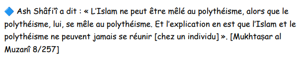 zzz1091369's tweet photo. @EbuOsman En vérité votre excuse est l'une des pires mécréances, vous affirmer que le polythéisme peut se mêler à l'Islam, et que celui qui adore Baal et Al Lat est musulman tant qu'il fait la prière.

Vous avez donc attribué le polyhthéisme à l'Islam...

Qu'Allah vous guide. https://t.co/SHZYhBN27h