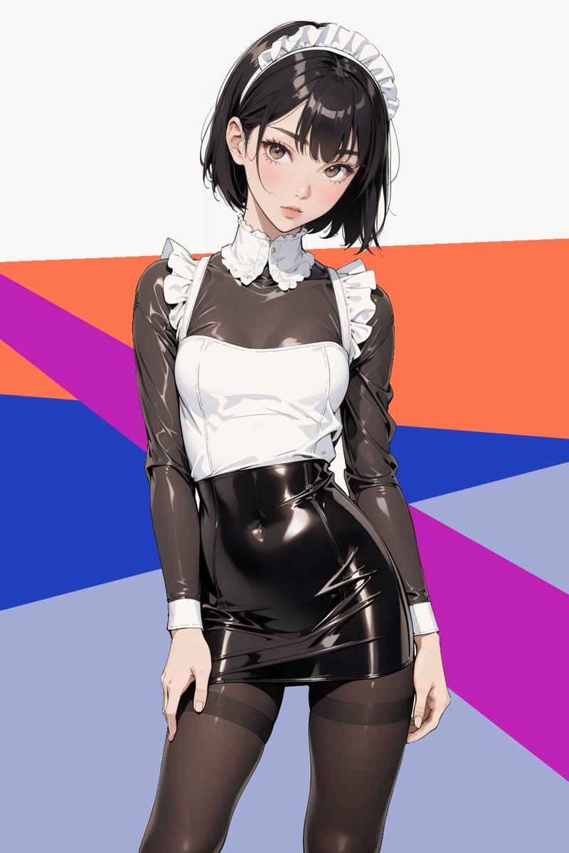 AIgirl #AIart #maid #Latex