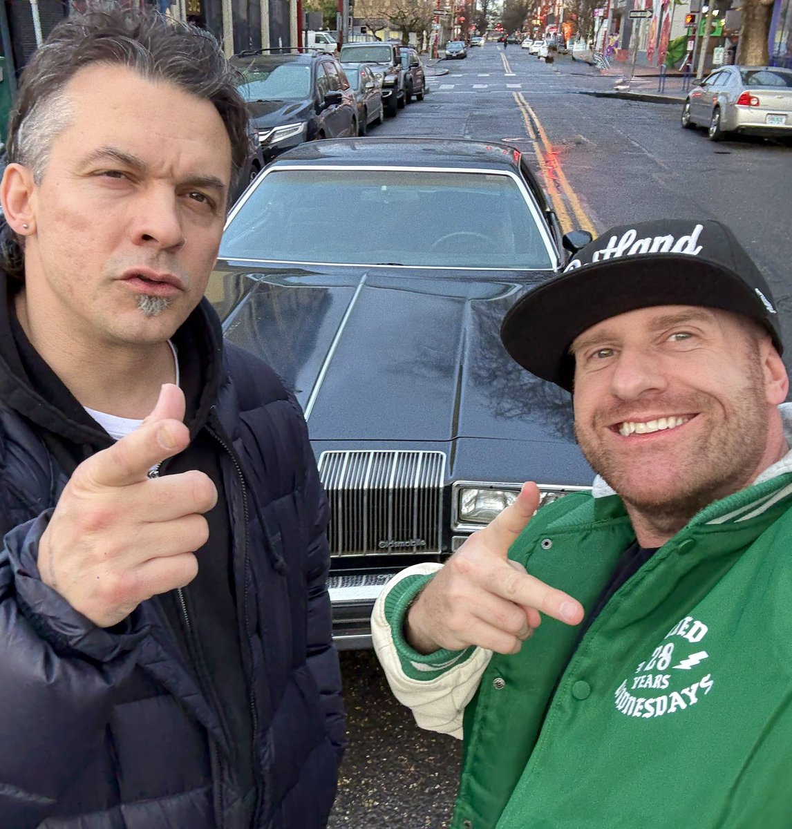 Ran into my dude #Slug today. It’s been 20 yrs since touring the nation with #Atmosphere &amp; Grayskul on the “At it Again” tour.
20 years later &amp; I still have the utmost respect for <a href="/atmosphere/">MASKMOSPHERE</a> for helping design the blueprint for indy Hip-Hop.

#Portland #DJWicked #PortlandOregon