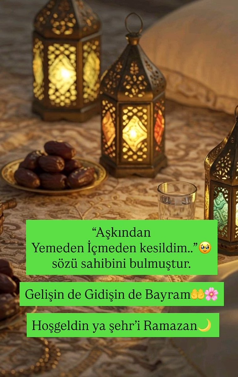 HOŞGELDİN YA ŞEHR'İ RAMAZAN

#RamazanRuhunuYaşat 
#Ramadan2026