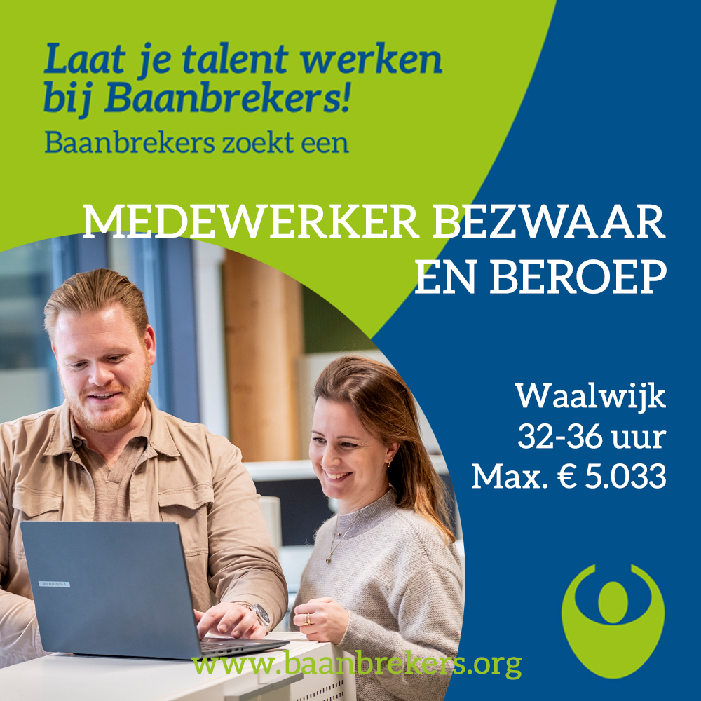 Je speelt een sleutelrol in het waarborgen van een goede uitvoering van de #Participatiewet. Samen met je collega’s behandel je bezwaar- en beroepschriften en toets je besluiten over #bijstand, bijzondere bijstand en #inburgering. Mooi werk! Kijk op: werkenvoormiddenbrabant.nl/vacatures/mede…