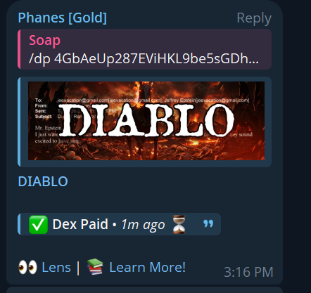 isoldlow's tweet image. dex was just paid.

Lets moon this

4GbAeUp287EViHKL9be5sGDhWjWutxF7wLG39hCApump