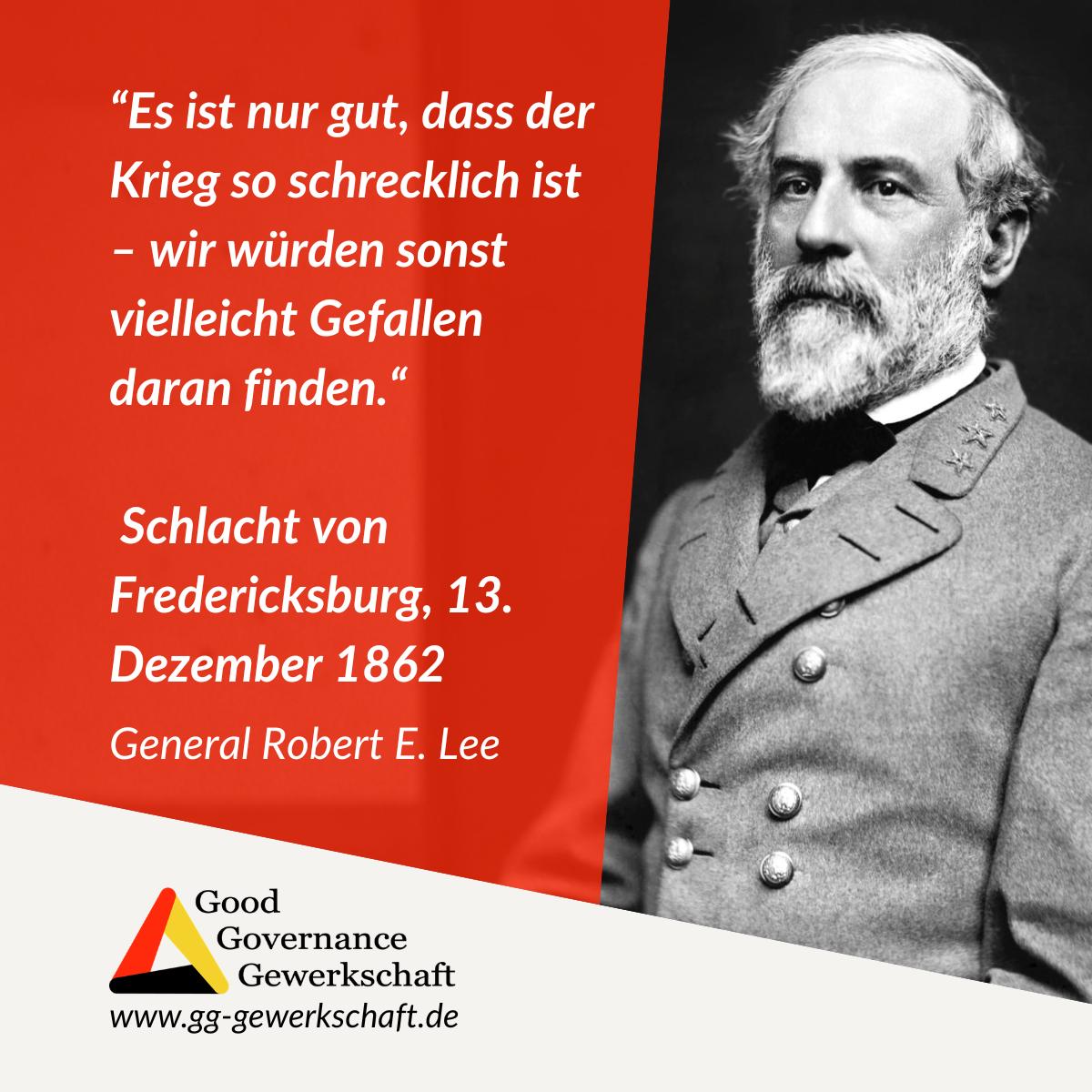Aus aktuellem Anlass für all diejenigen Couchgeneräle, die Diplomatie ablehnen und von "Kriegstüchtigkeit" faseln, aber die Folgen ausblenden.

Fredericksburg war eines der sinnlosesten Gemetzel des amerikanischen Bürgerkrieges, in dem die Unionssoldaten von ihren Kommandeuren