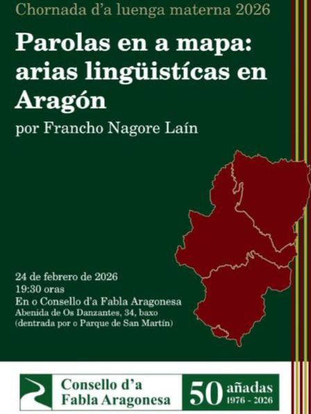cfa_consello's tweet photo. En Uesca. Dentrada libre. Tos i aguardamos

1976-2026 📷 50 añadas Consello d'a fabla Aragonesa

#consellodafablaaragonesa #CulturaAragon #lenguaaragonesa #luengaaragonesa #Aragones #Aragón https://t.co/GeNHhNFC7N
