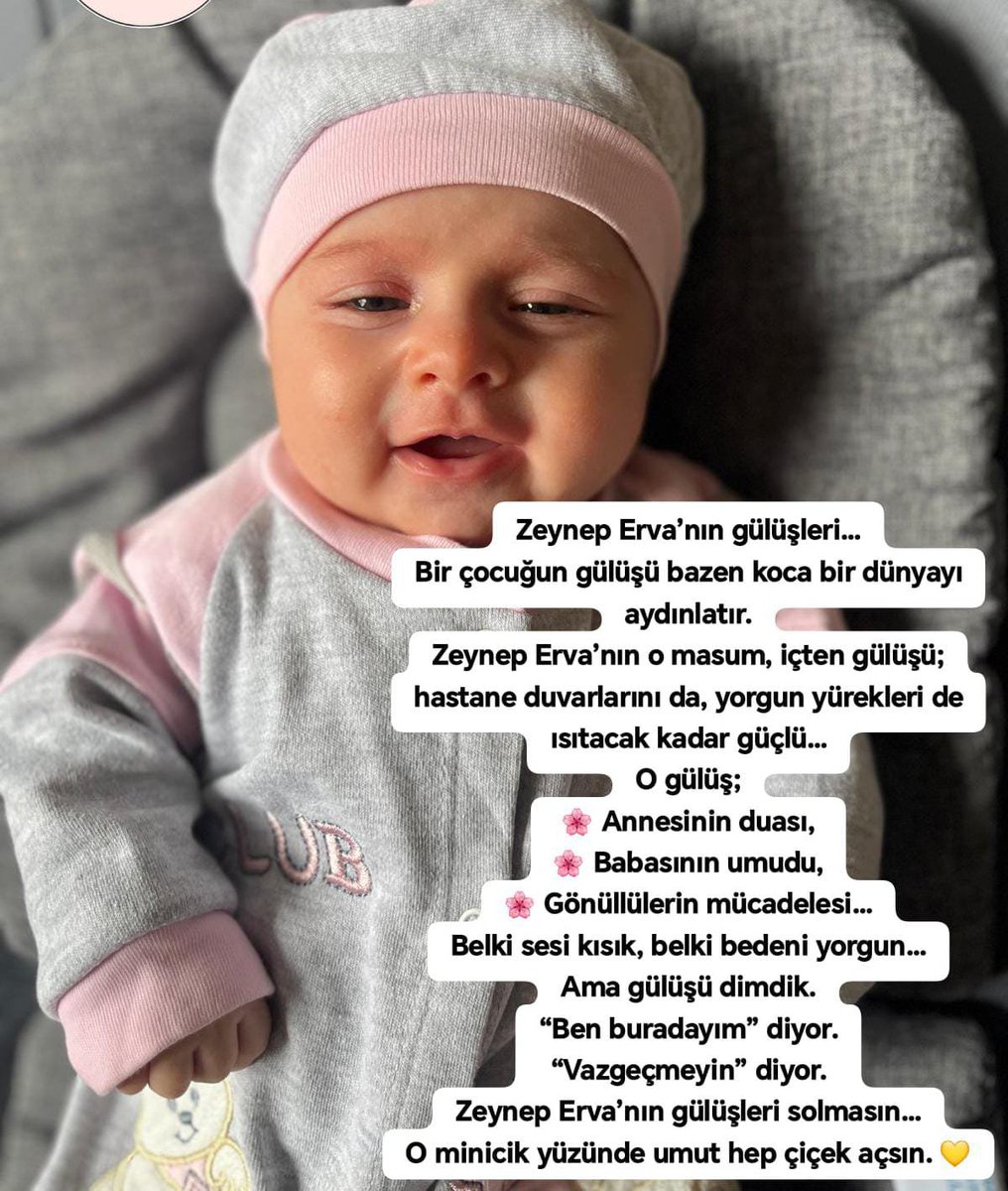 SmaZeynepErva's tweet photo. Vatanı koruyan bir babanın, şifa bekleyen 2 aylık meleği…
Zeynep Erva’nın ilaca kavuşabilmesi için desteğinize ihtiyacı var.
Küçük bir katkı, büyük bir umut demek.
Birlik olursak başarabiliriz.
#salı #GSvJUVE #PGSUS #BugünGünlerdenGALATASARAY https://t.co/T8RfqDAvo3