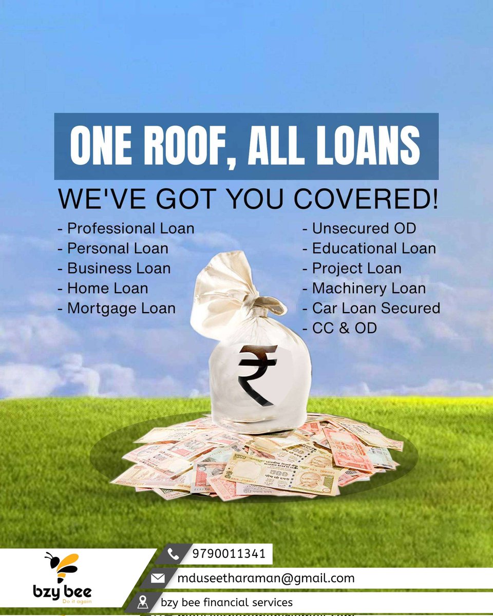 bzybeeinsurance's tweet image. 💼 Professional &amp;amp; Trust-Building

From personal to business and home loans — we handle it all.

Flexible options with step-by-step guidance.

📞 Contact us now to get started.

#bzybee #insurance  #loan #madurai #uthangudi #9790011341