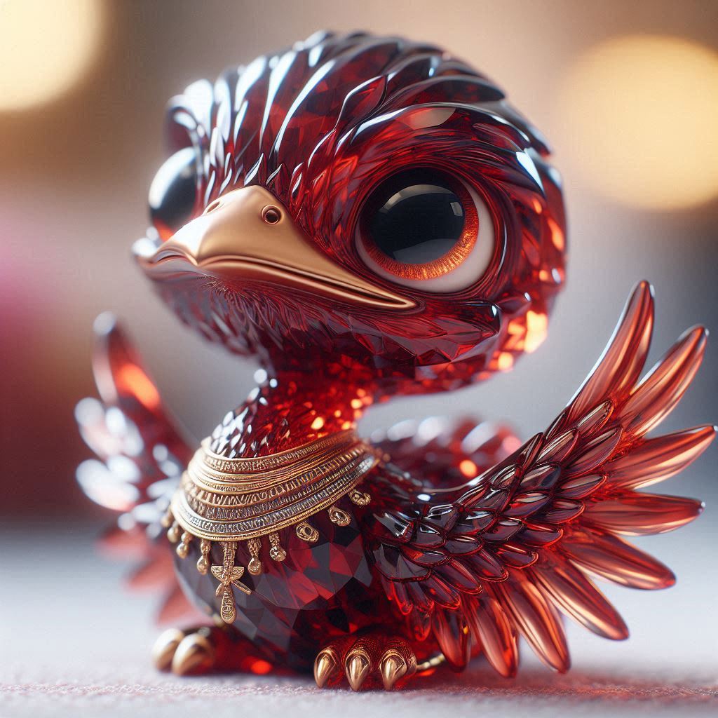 ブラウントルマリンのエジプトダチョウ #いつもいいねやリポストを