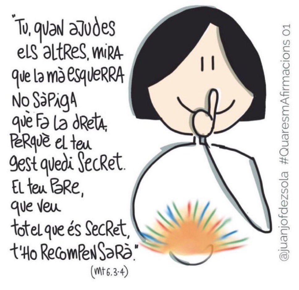 #QuaresmAfirmacions 01 

Faig el que és just 
perquè així és com ha de ser. 

#Quaresma #DimecresDeCendra 
#visualthinking #DIBUPA