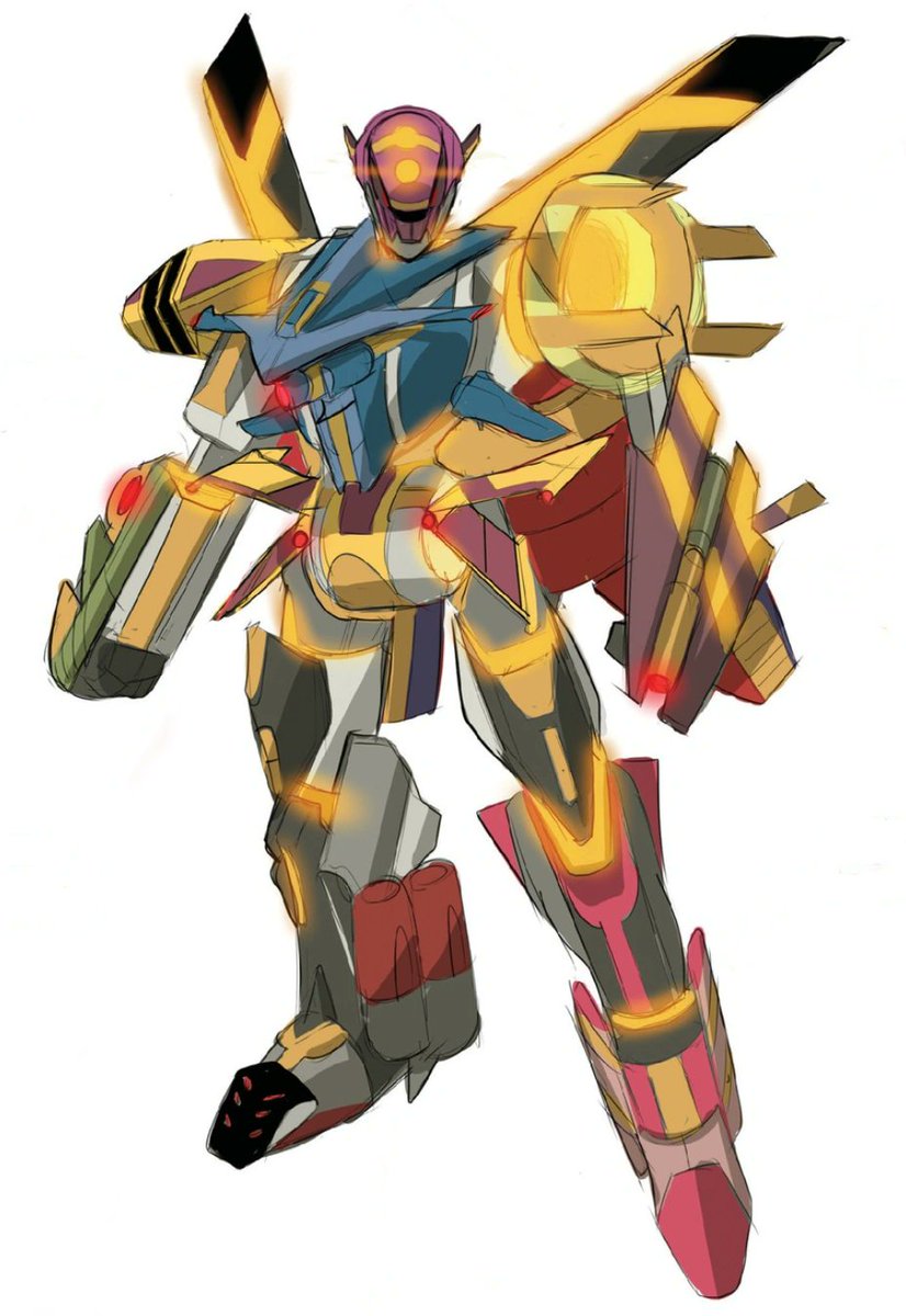 I swear Americans can't do their own original Megazord designs right because what the hell is this N64 polygons looking ass design.