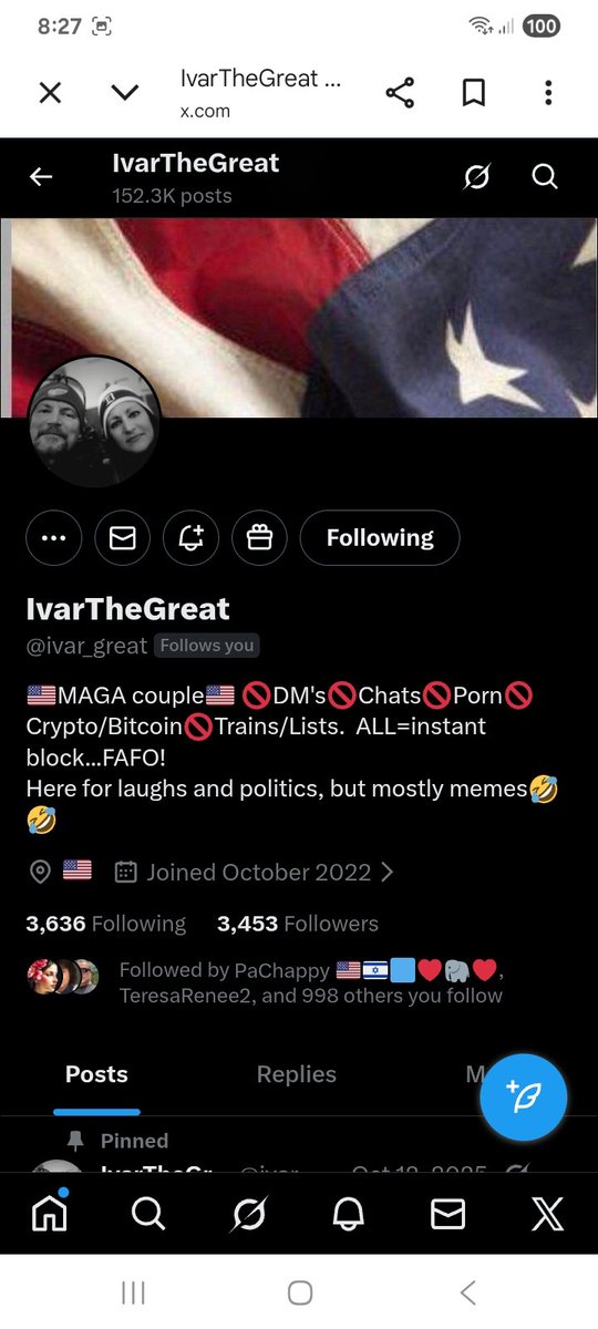 Two accounts always supporting others ,are we able to find them.some new connections 
<a href="/joeygaz112/">Joe Gazzo</a> 
<a href="/ivar_great/">IvarTheGreat</a> 
F&amp;R
💪🫶💯🇺🇸