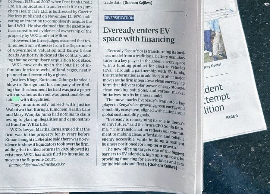 With clean energy demand rising in rural and peri-urban regions, Electric Vehicles #Eveready Clean Energy solutions could unlock widespread adoption supported by flexible financing models