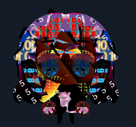 SongbirdsTavern's tweet photo. I love playing around with textures in #emotelab cuase how else would you get this absolutely FUCKED #texturemap for #retexturing
#vtuber #designer #twitch #art #emotes #redesign https://t.co/0V1krQSSe7