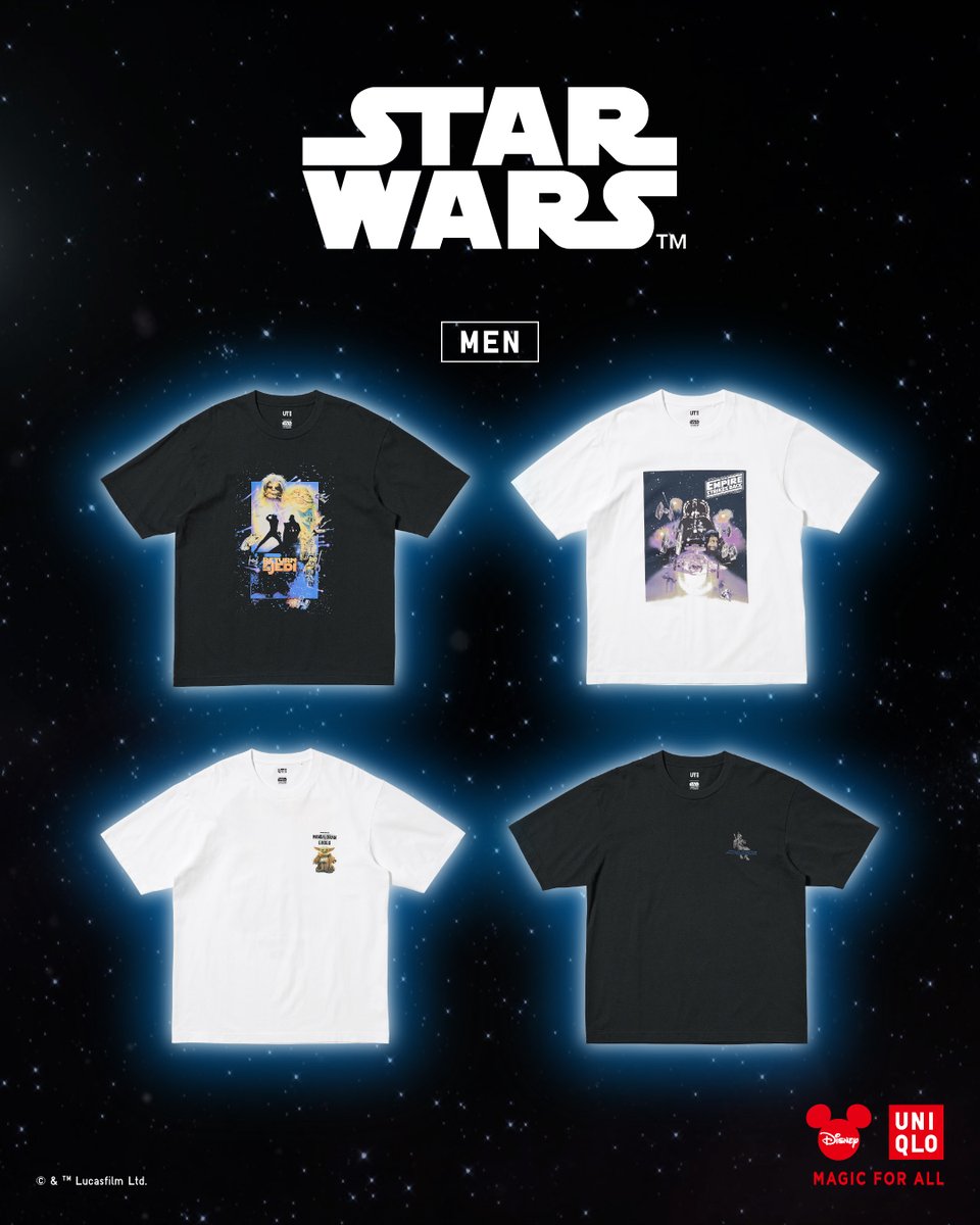 🪐5月販売開始予定🛸
『スター・ウォーズ』
待望の映画『スターウォーズ／マンダロリアン・アンド・グローグー™』公開を記念し、シリーズを彩ってきたバウンティハンター（賞金稼ぎ）にフィーチャーしたコレクションが登場🚀
s.uniqlo.com/4amNrcH