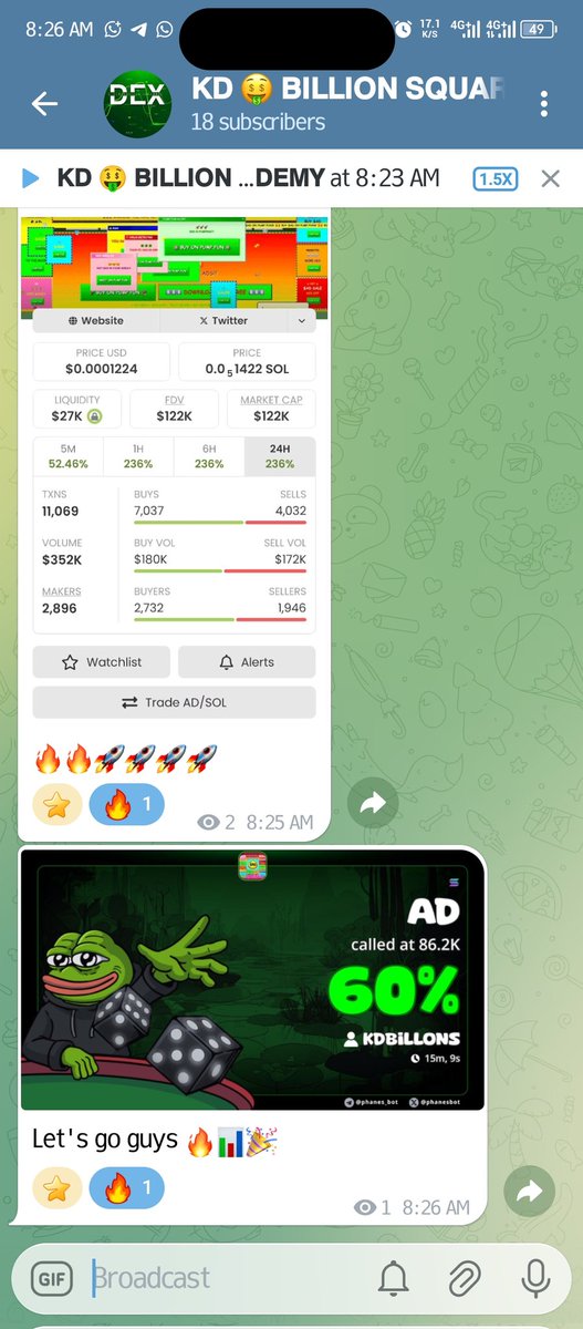 Cooking big with my community join us now for free signal 👇👇🚀🤑🤑
t.me/kdbillionsquard