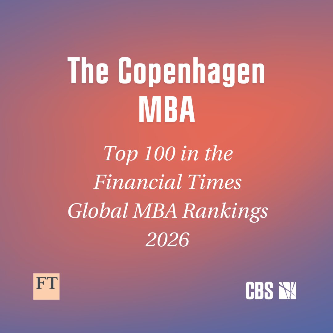 Copenhagen Business School - MBA Programmes tweet media