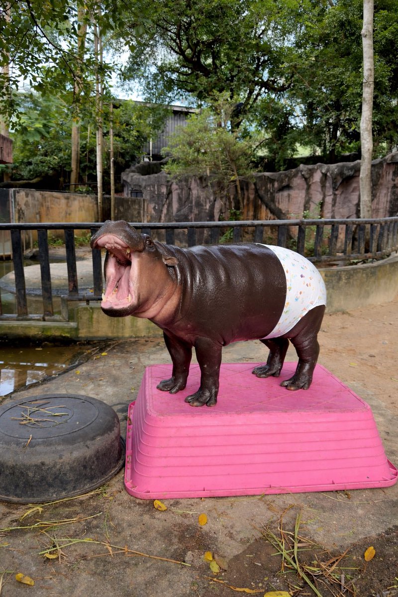 ตอนนี้ทางเราได้จัดการปัญหา 
น้องอึในน้ำเบื้องต้นแล้วนะครับ 😂 

#สวนสัตว์เปิดเขาเขียว #hippo #หมูเด้ง