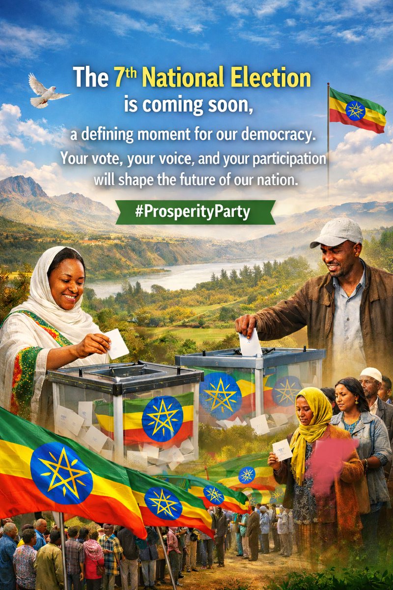MollaMebrie's tweet photo. The 7th National Election is coming soon, a defining moment for our democracy. Your vote, your voice, and your participation will shape the future of our nation.
#ProsperityParty https://t.co/bHfVdkU8uP