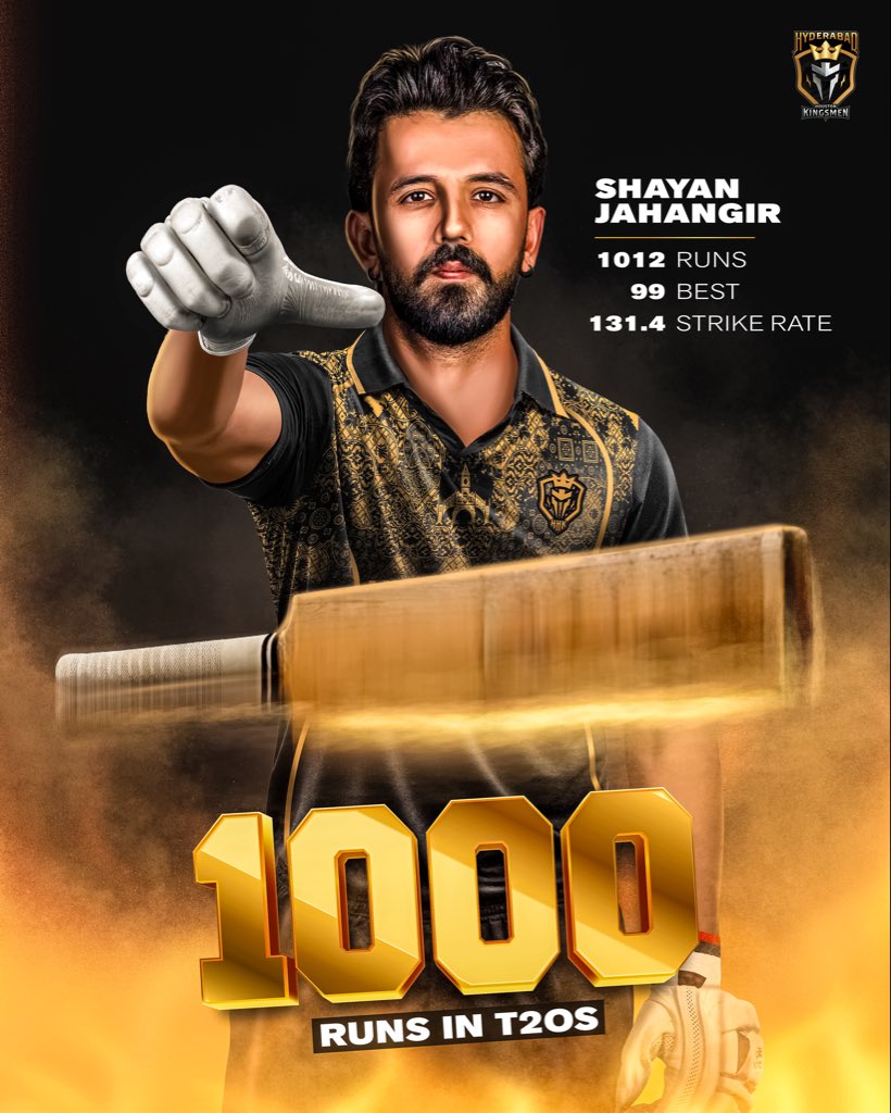 Reliable at the top, dangerous when it counts. 🔥

1️⃣0️⃣0️⃣0️⃣ T20 runs done! 💪

Milestone unlocked for 𝙎𝙝𝙖𝙮𝙖𝙣 𝙅𝙖𝙝𝙖𝙣𝙜𝙞𝙧 🔓👏