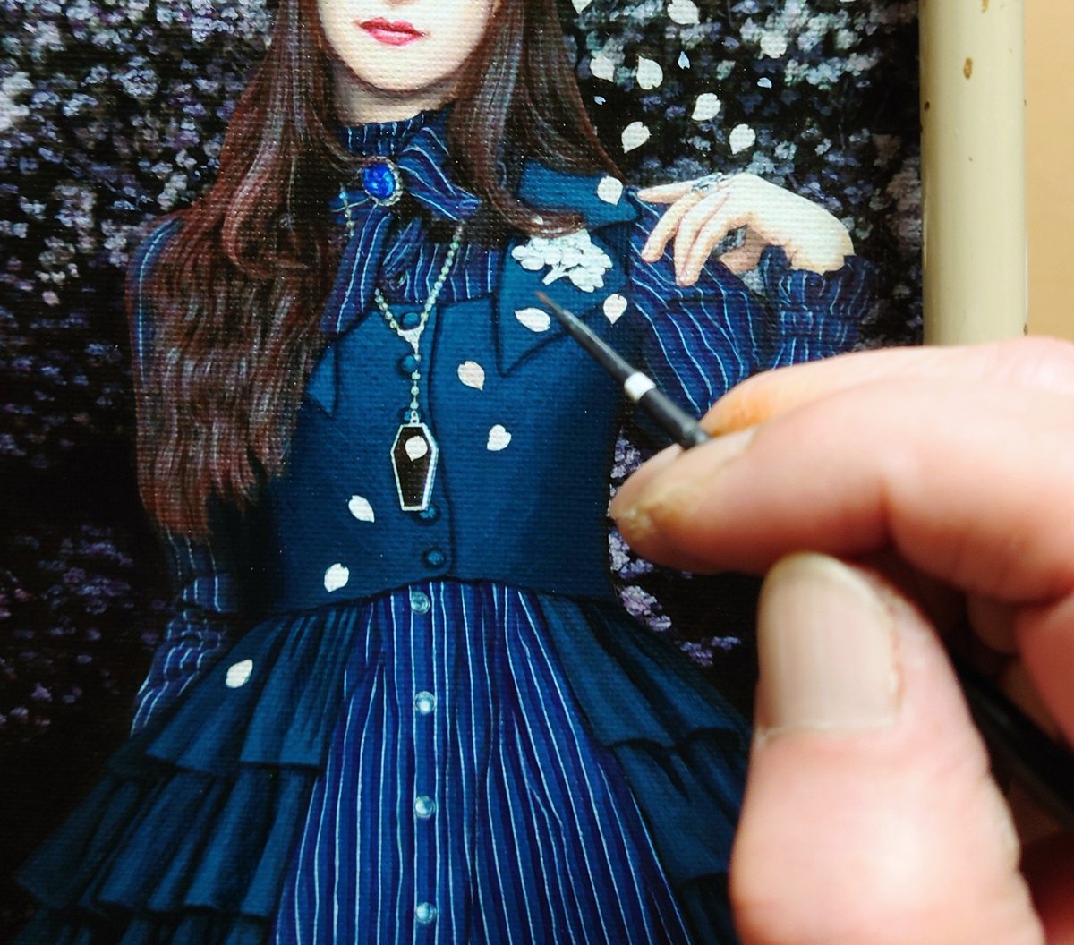 ToruNogawa's tweet photo. 5日前位から、来月開催の企画展に出品用の油彩小品の制作に着手していました。

今週半ばに、ちょっとした〆切があるので日々、急ピッチで描画作業を進めています。🖌️🎨
この数日がヤマ場。ギリギリ間に合いますように…。😅

先月、先行して仕上げた新作水彩作品と一緒に出品します。

#wipart https://t.co/ka2YQfWN5d