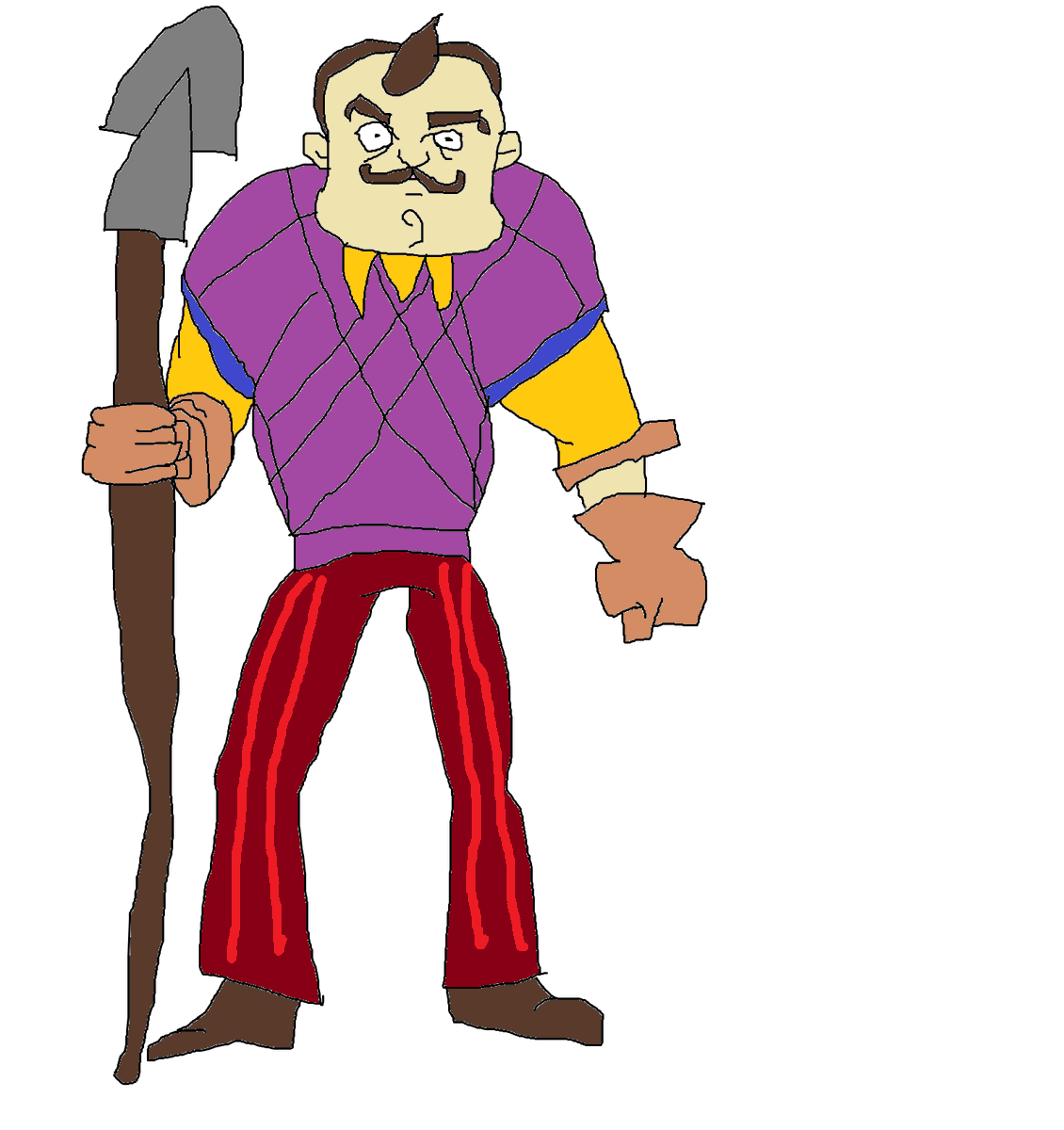 polishvernacs's tweet photo. deadlock loss was so bad we got off the game and drew the neighbor from hello neighbor https://t.co/jeKUlbPsnT