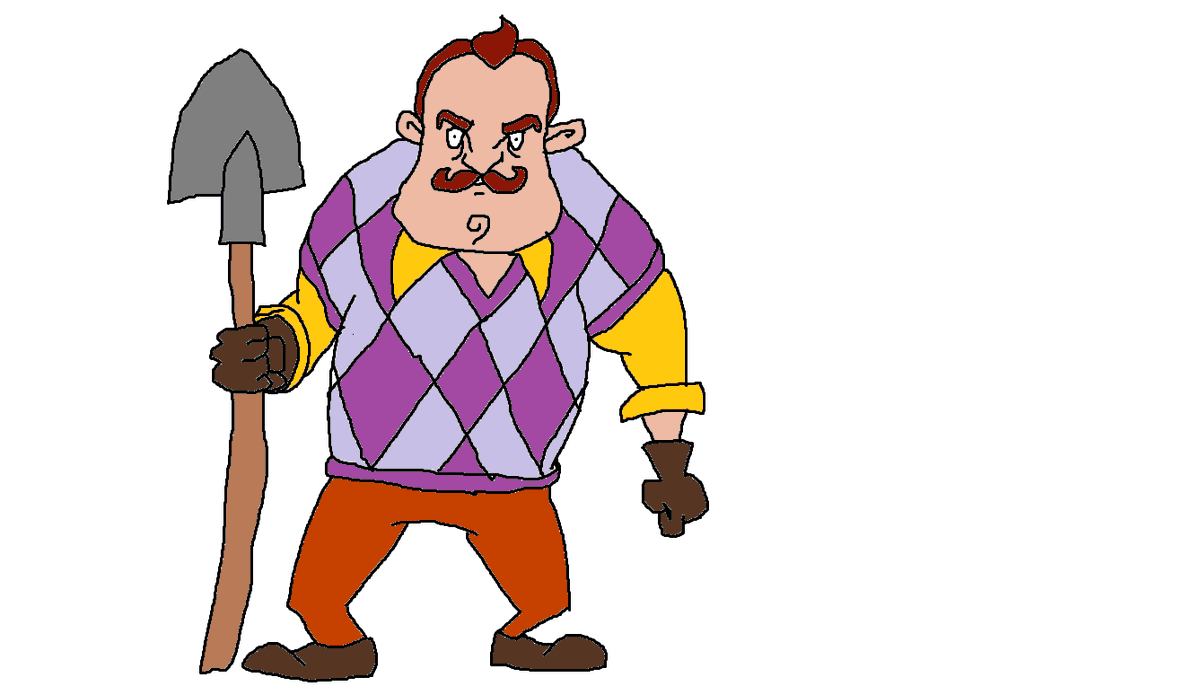 polishvernacs's tweet photo. deadlock loss was so bad we got off the game and drew the neighbor from hello neighbor https://t.co/jeKUlbPsnT