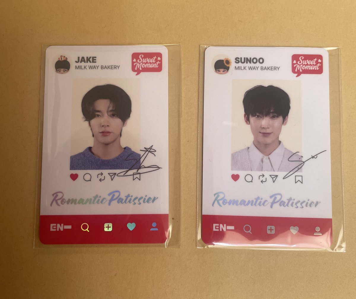 ENHYPEN交換 ENHYPEN WORLD エナワ sweet moment SPカード コード未