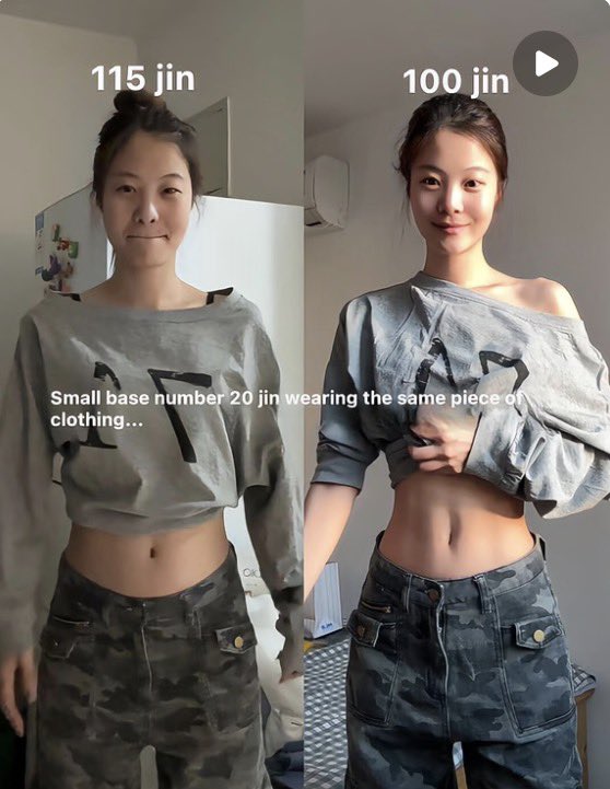 aedolll's tweet photo. seeing weight comparison like this reminds me that there’s ALWAYS weight left to lose https://t.co/23G4KPHzKu