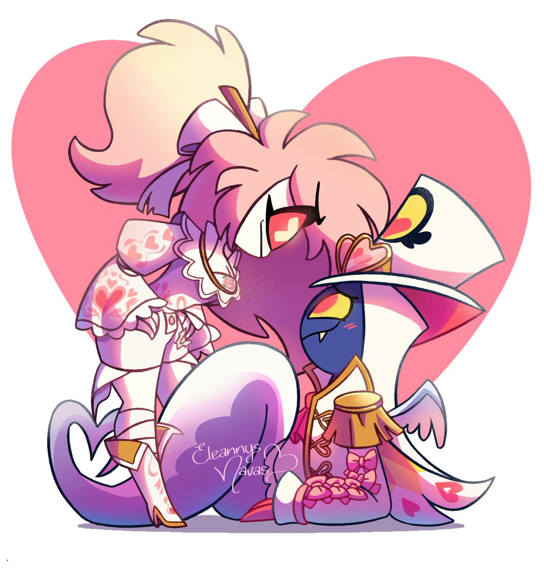 NavasEleannys's tweet image. 🤍Valentine's Day 🤍
#Hazbinhotel
