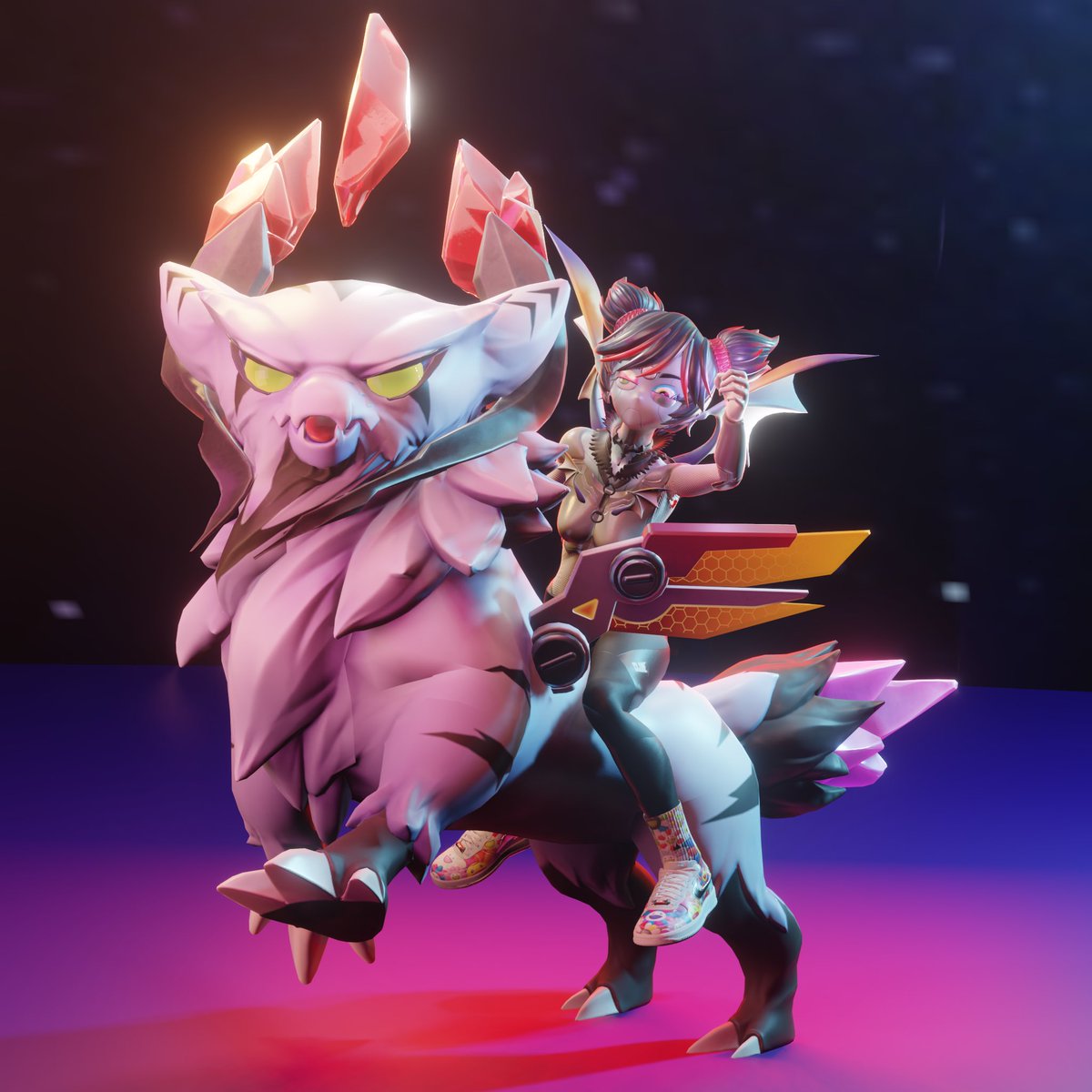 X1JC_MIA's tweet photo. First render of my #MurakamiDrip #CloneX #Robot riding a cosmic #Skyrage 🤖🦁⚫️🔴🪐
⚡️
#MurakamiMonday #RTFKT #TakashiMurakami #ProjectAnimus #RTFKTProjectAnimus https://t.co/KoCcfG35c6