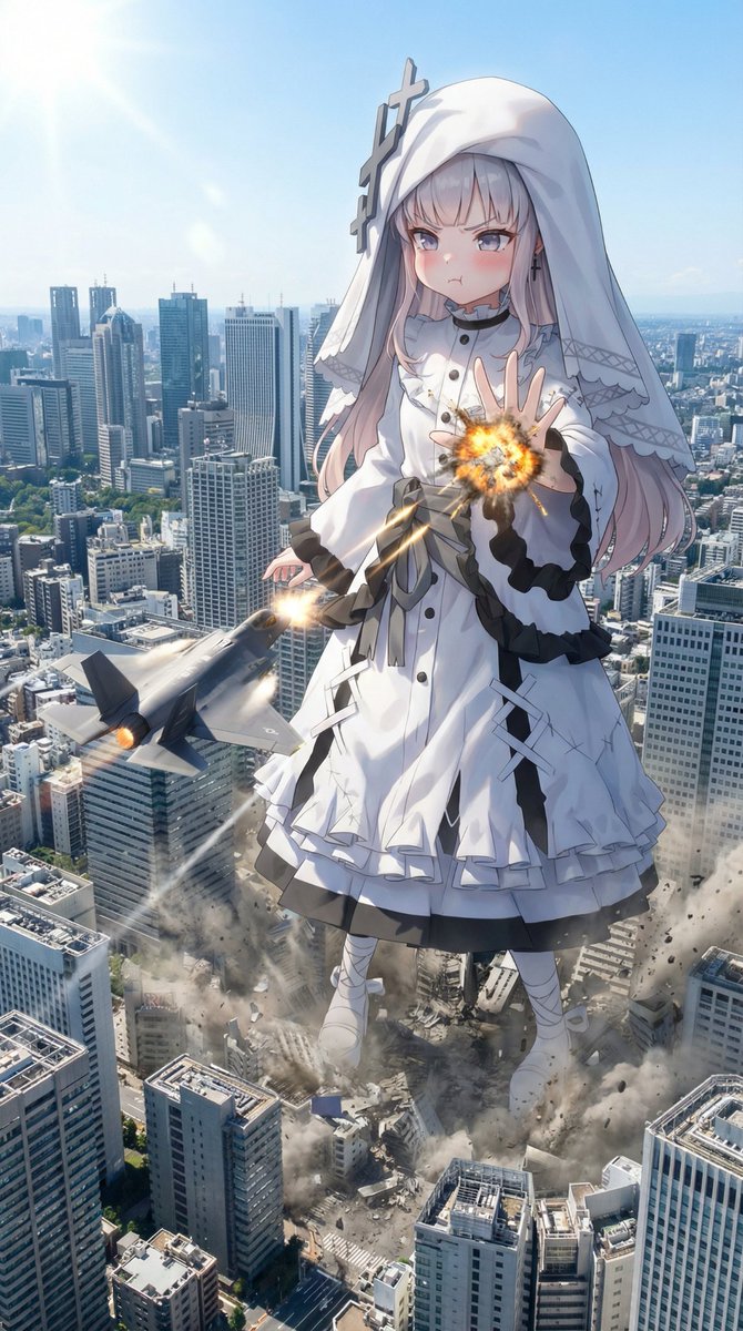 PMHZ3's tweet photo. Hikami Meruru
#魔法少女ノ魔女裁判 #巨大娘 #HikamiMeruru https://t.co/BuANEkpePF