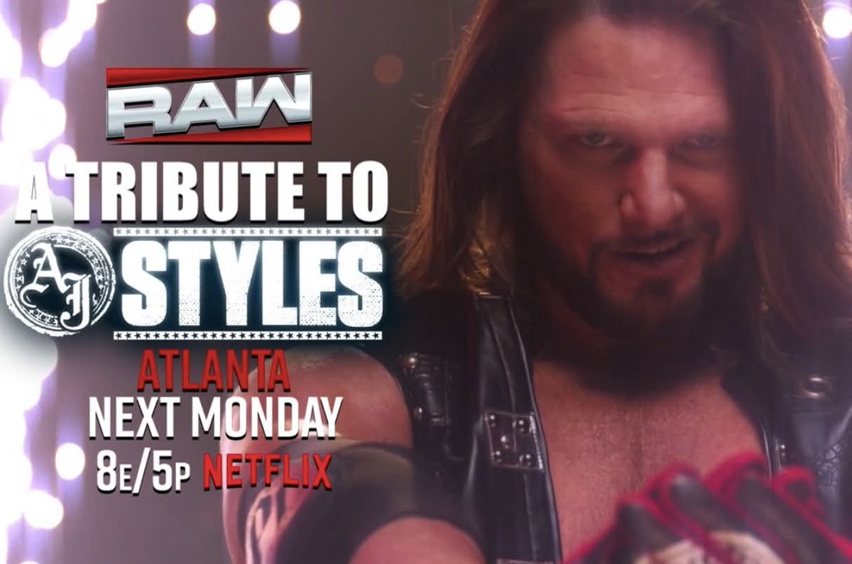 BREAKING: WWE will pay tribute to AJ Styles on next week's RAW.