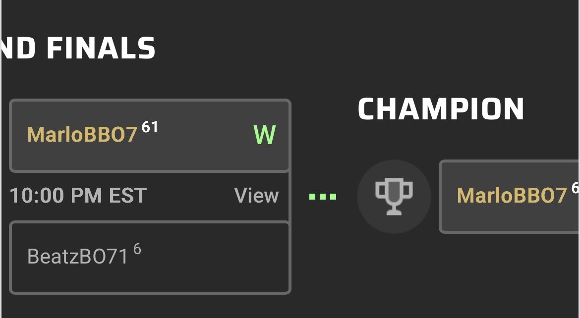 MarloB__'s tweet photo. 1v1 $60 GTD CMG 1nd #champ 😎👑 https://t.co/z1Q8fPUcfF