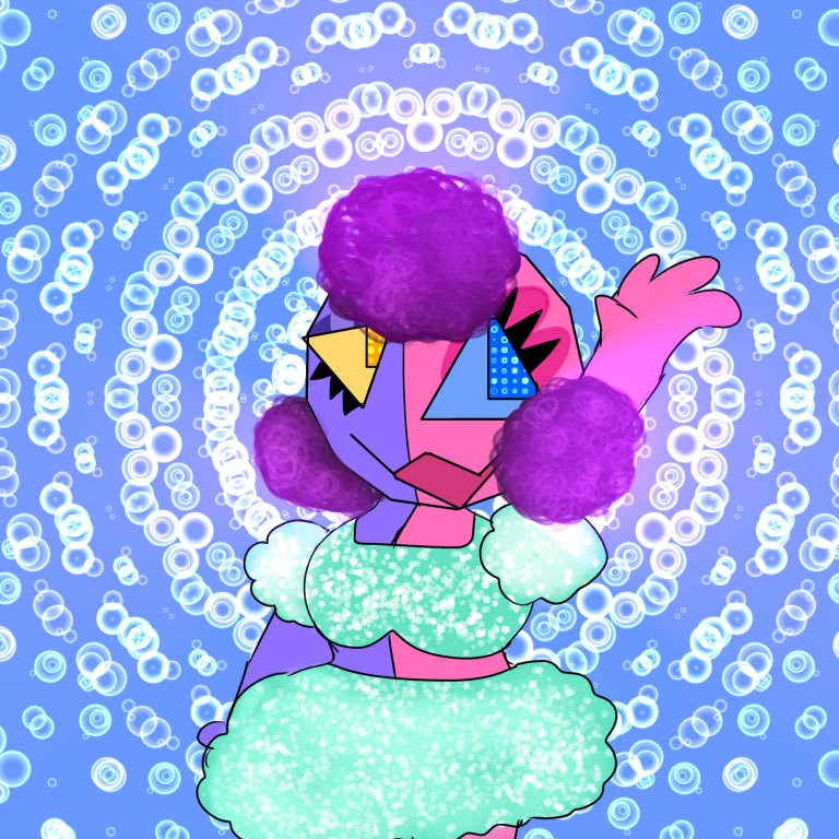 Cyberchase oc! Oddette, Cyberspace’s oddest and cutest pop idol. She’s a wacky lady but she loves her fans and does whatever she can to help protect her home from Hacker.
