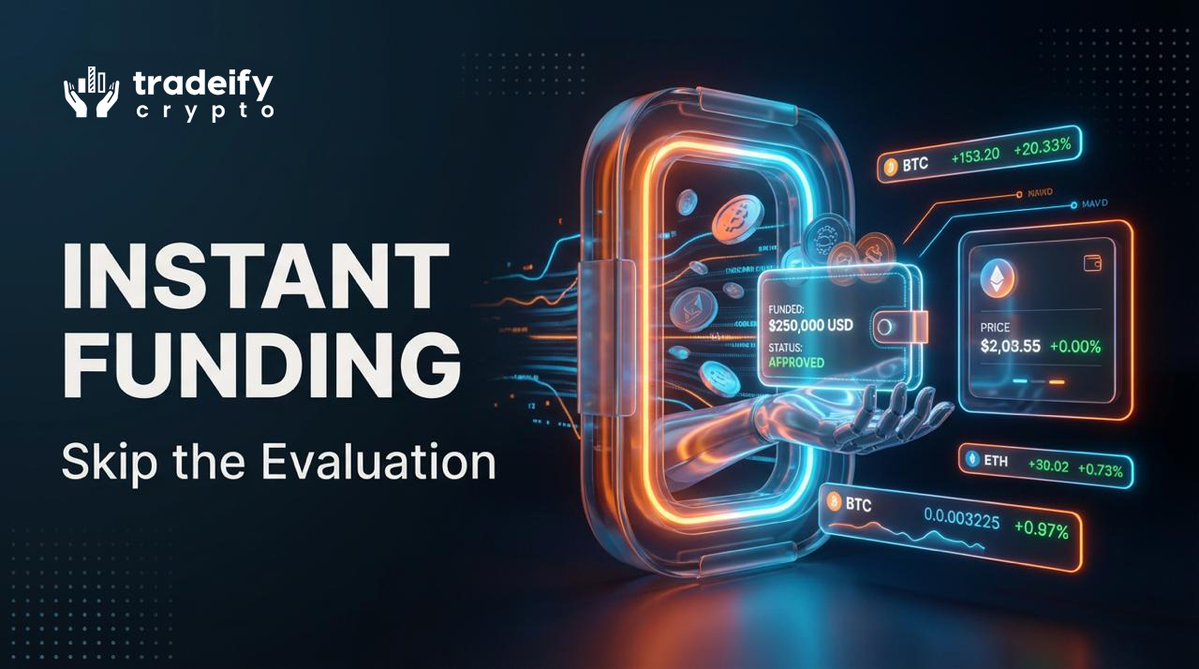 Instant Funding lets you skip the evaluation and start trading immediately. 

We built it for:
 ✅ The Strategy-Tested
 ✅ The Disciplined
 ✅ The Ambitious

Don’t miss it: tradeifycrypto.co