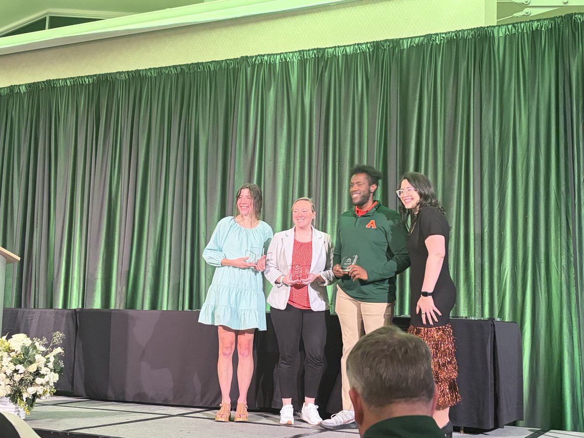 Super excited for Brynne, Ezri, and Patryk for being recognized by Fraternity and Sorority Life!  They work tremendously hard to make sure all students have an outstanding experience!  It is so nice of our great partners to recognize this terrific team!